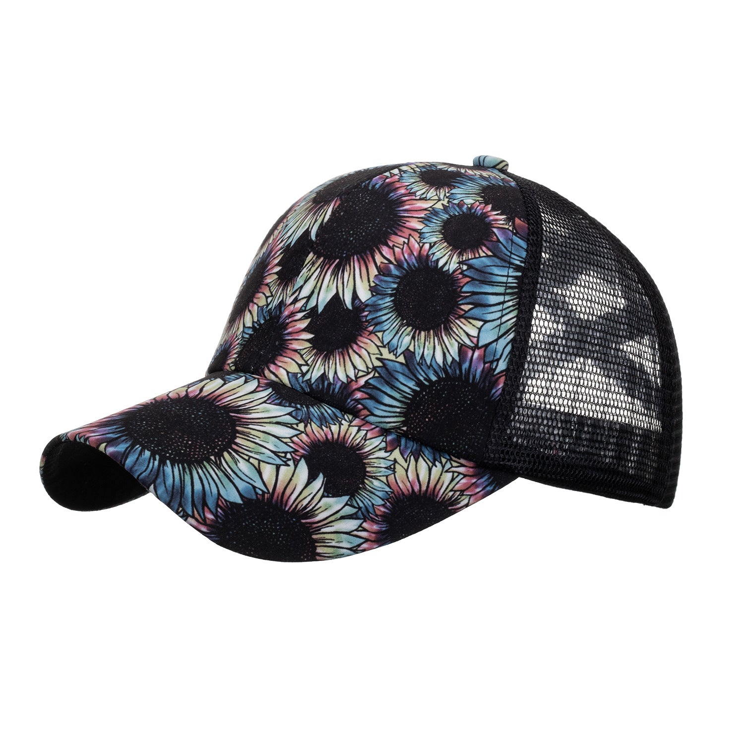 Wholesale Sunflower Ponytail Baseball Cap